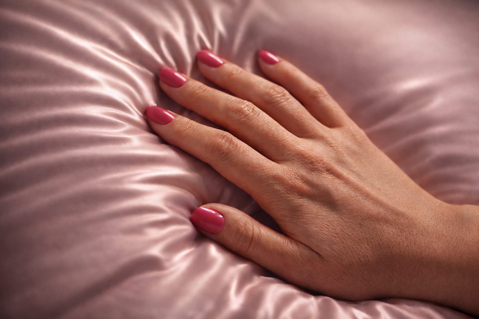 soft silk pillowcase close up texture